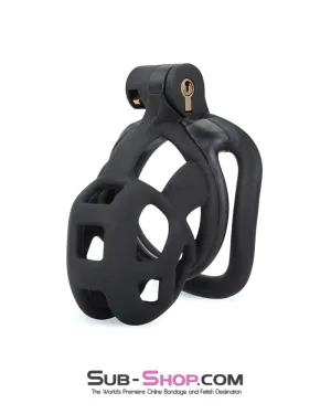 8883M      Chastity Games Locking Cock Cage, Medium Length