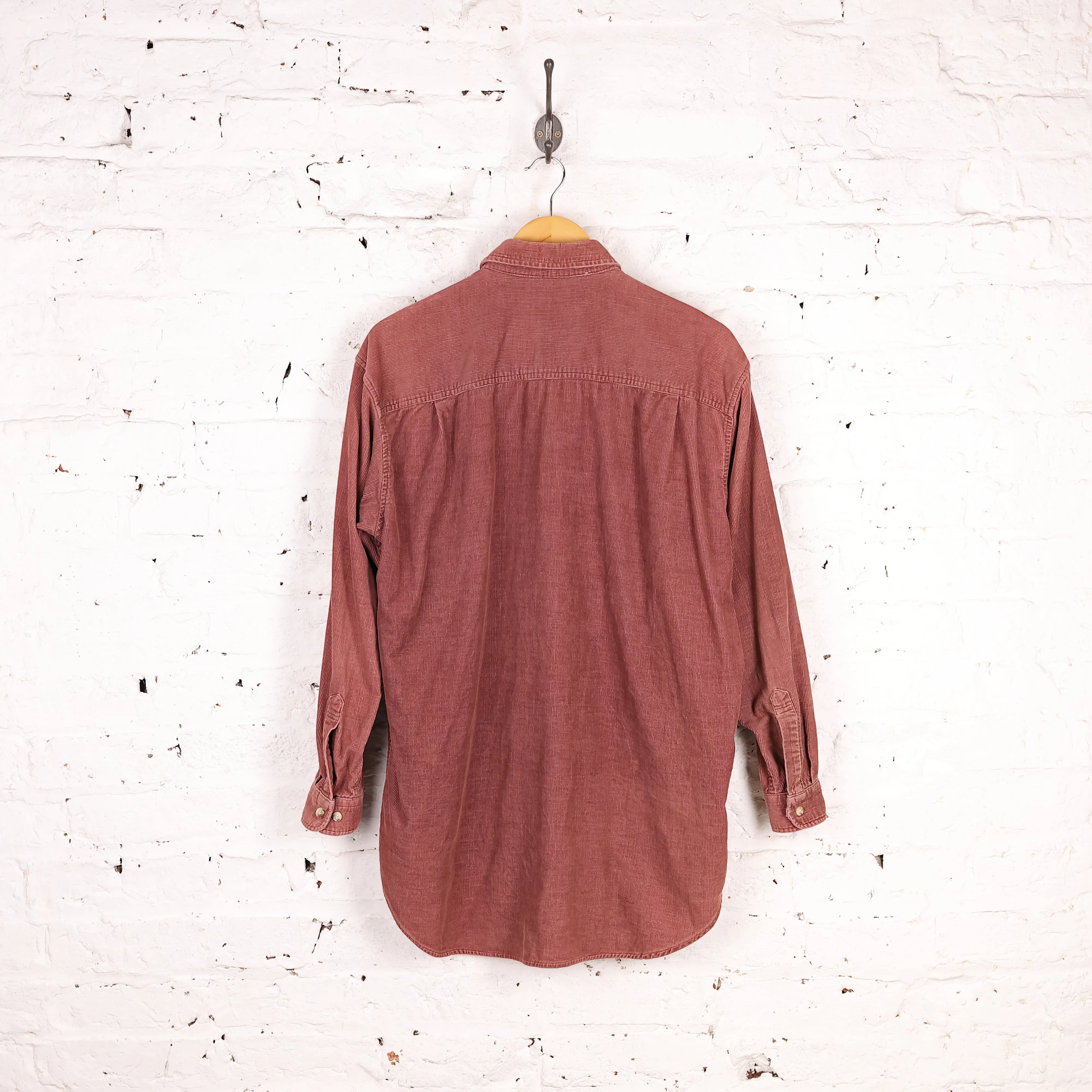 90s Corduroy Shirt - Red - L