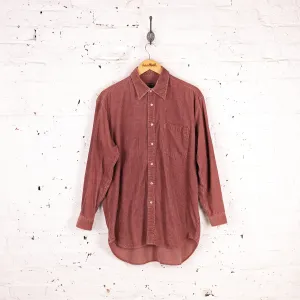 90s Corduroy Shirt - Red - L