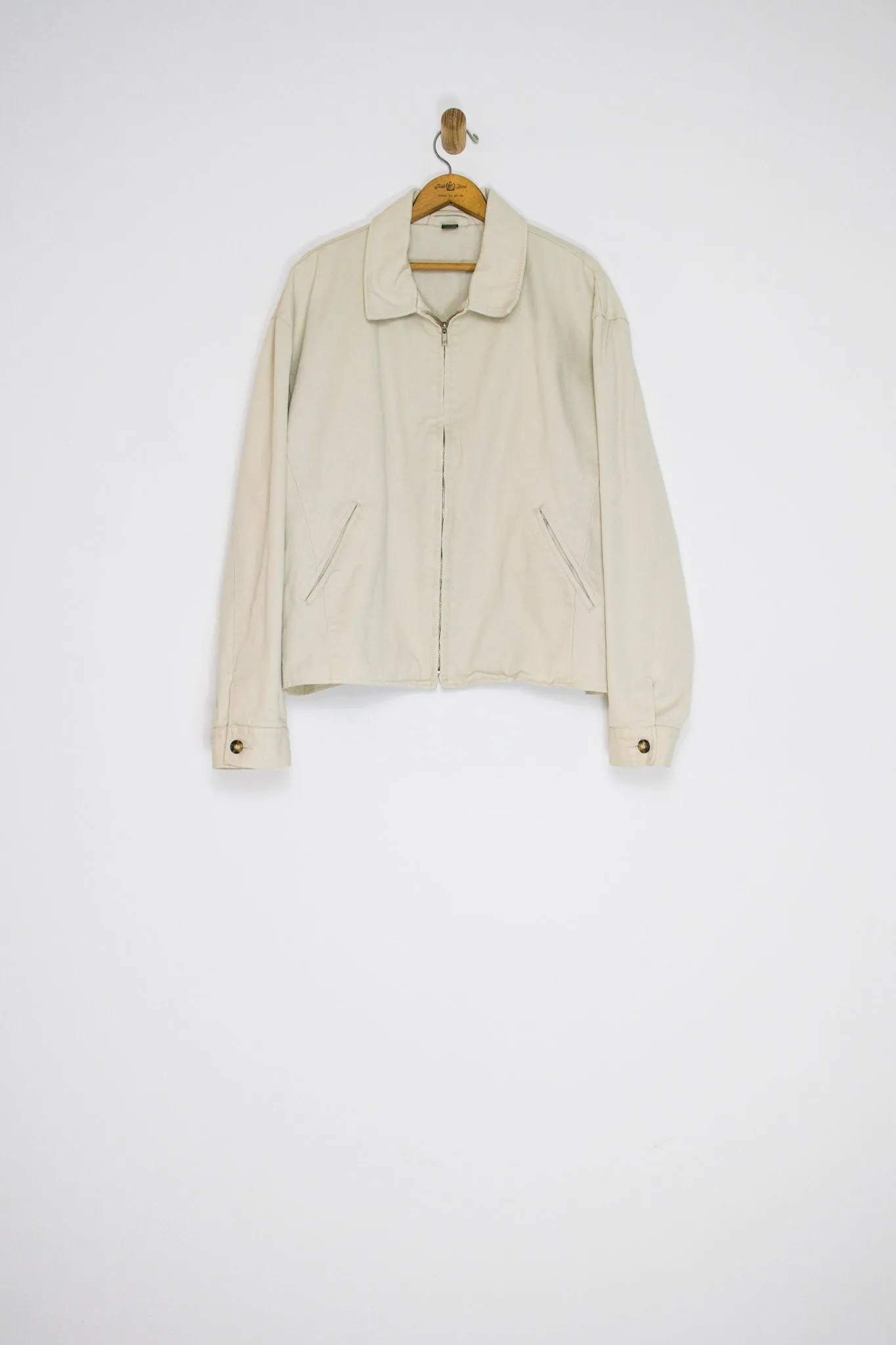 90's J.CREW COTTON JACKET / EXTRA LARGE