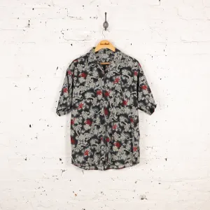 90's Pattern Shirt - Grey - M