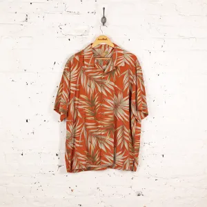 90's Pattern Short Sleeve Shirt - Red - XL