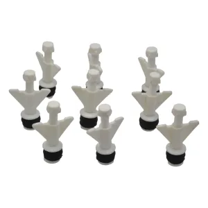 9x Nylon Mechanical Pipe Test Plug Bung with 10mm Bypass 18mm to 26mm