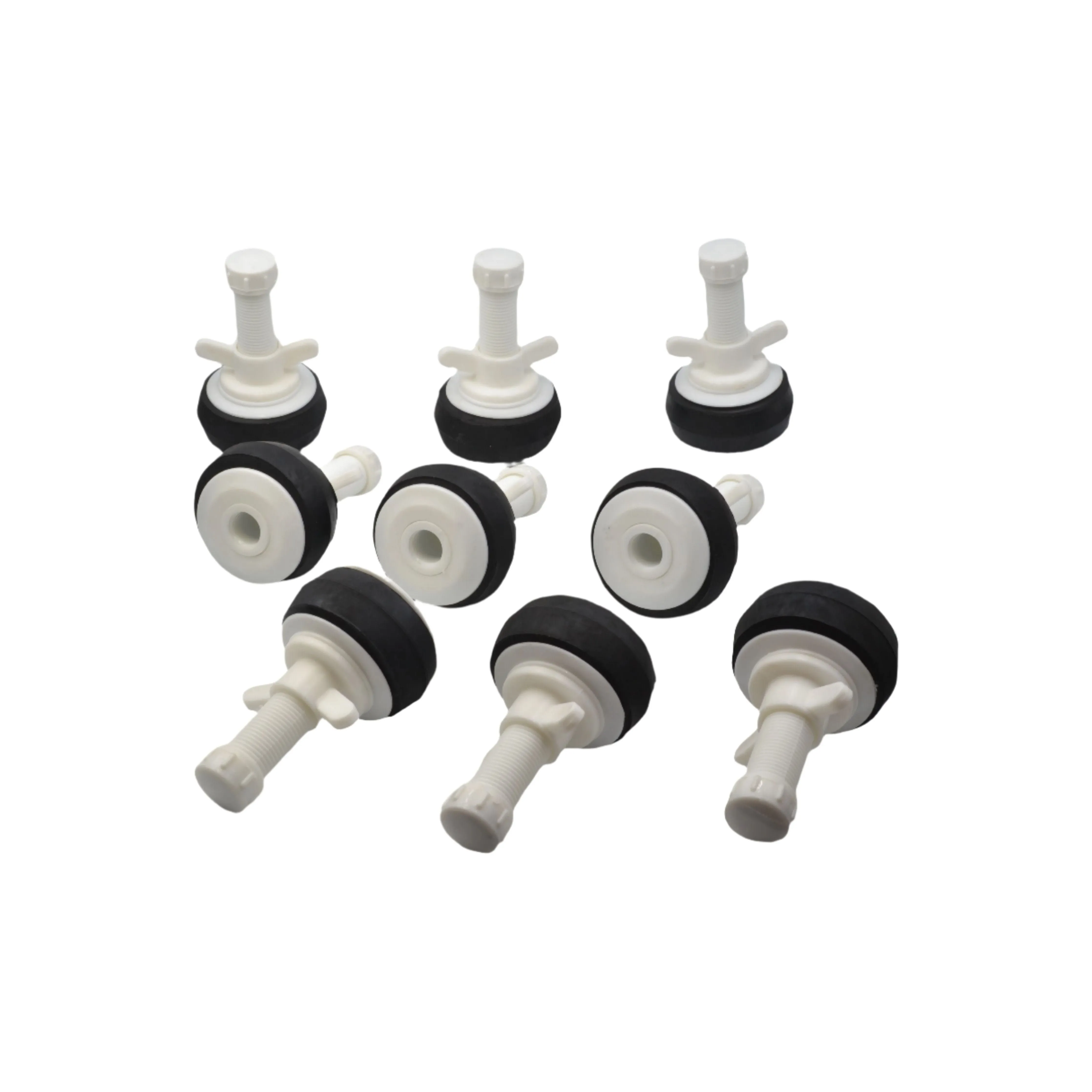 9x Nylon Mechanical Pipe Test Plug Bung with 13mm Bypass 63mm to 76mm