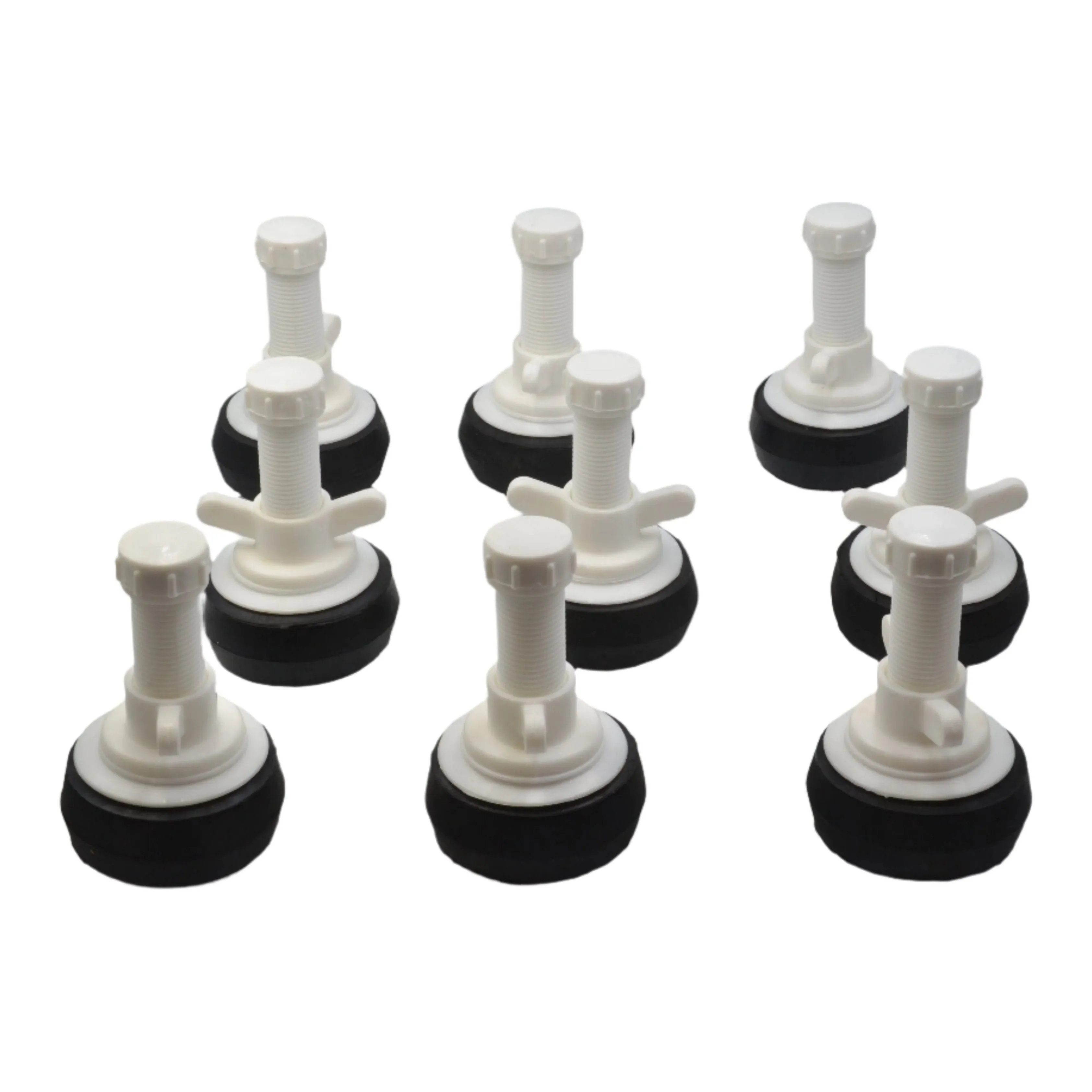 9x Nylon Mechanical Pipe Test Plug Bung with 13mm Bypass 63mm to 76mm
