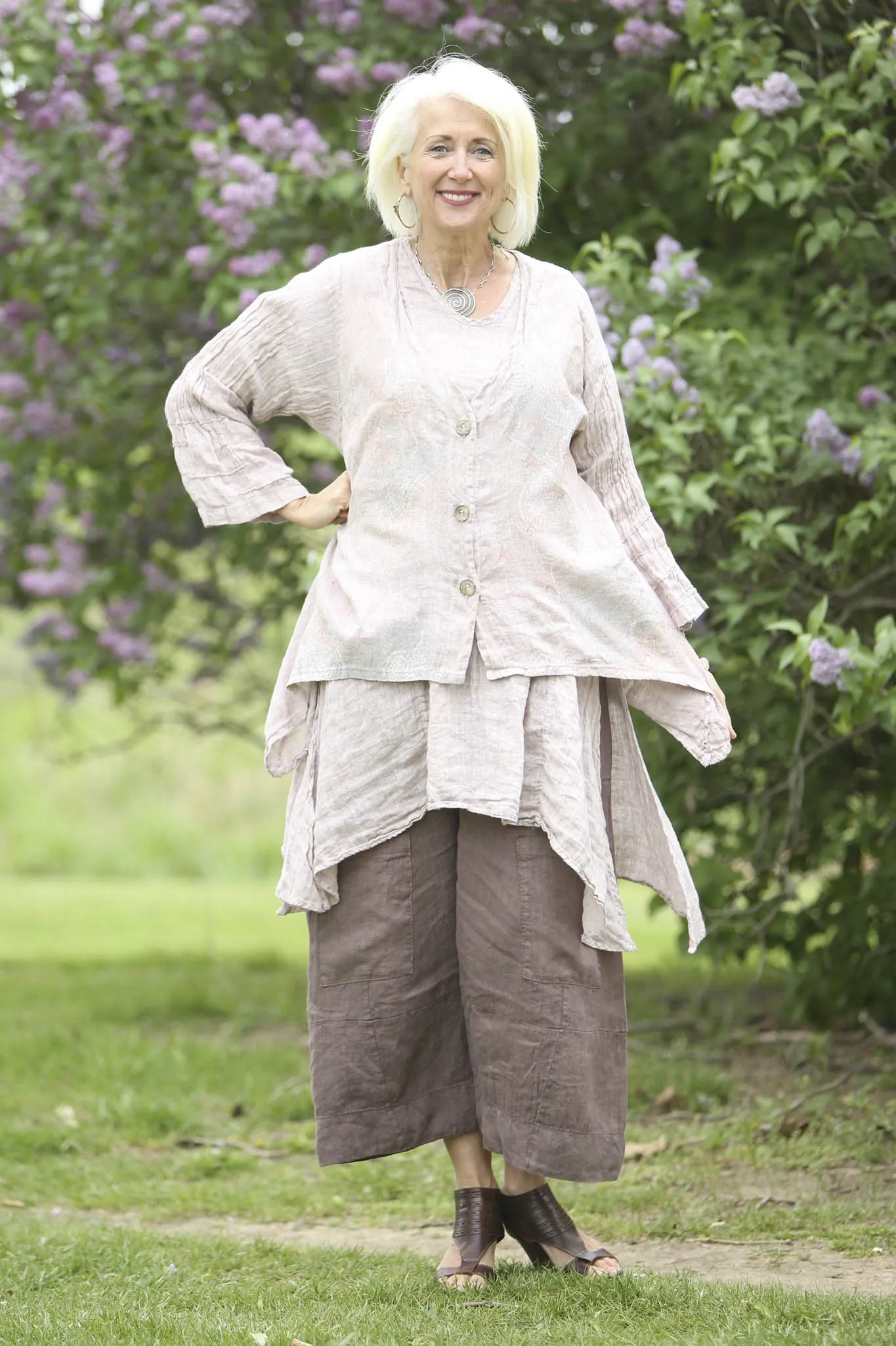 Abundance Cardi 5105D-P-Rose Quartz