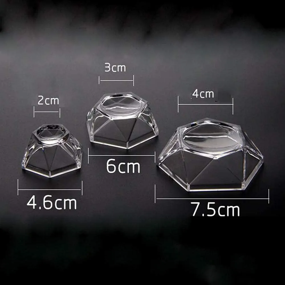 Acrylic Display Crystal Ball Base Stand Quartz Sphere Holder Home Decor Ornament for Geodes Rock Mineral Agate Without Ball