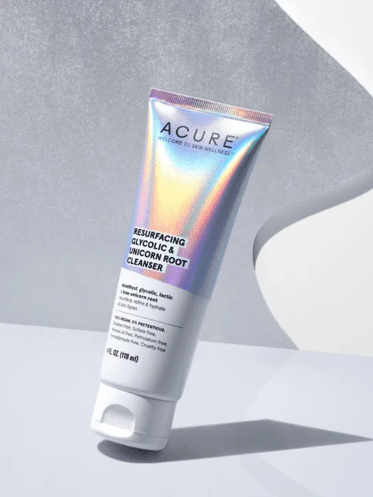 Acure Resurfacing Glycolic & Unicorn Root Cleanser (118 mL)