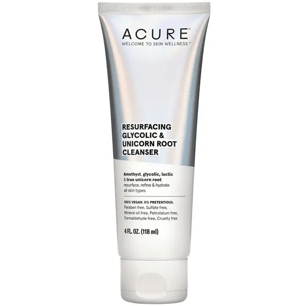 Acure Resurfacing Glycolic & Unicorn Root Cleanser (118 mL)
