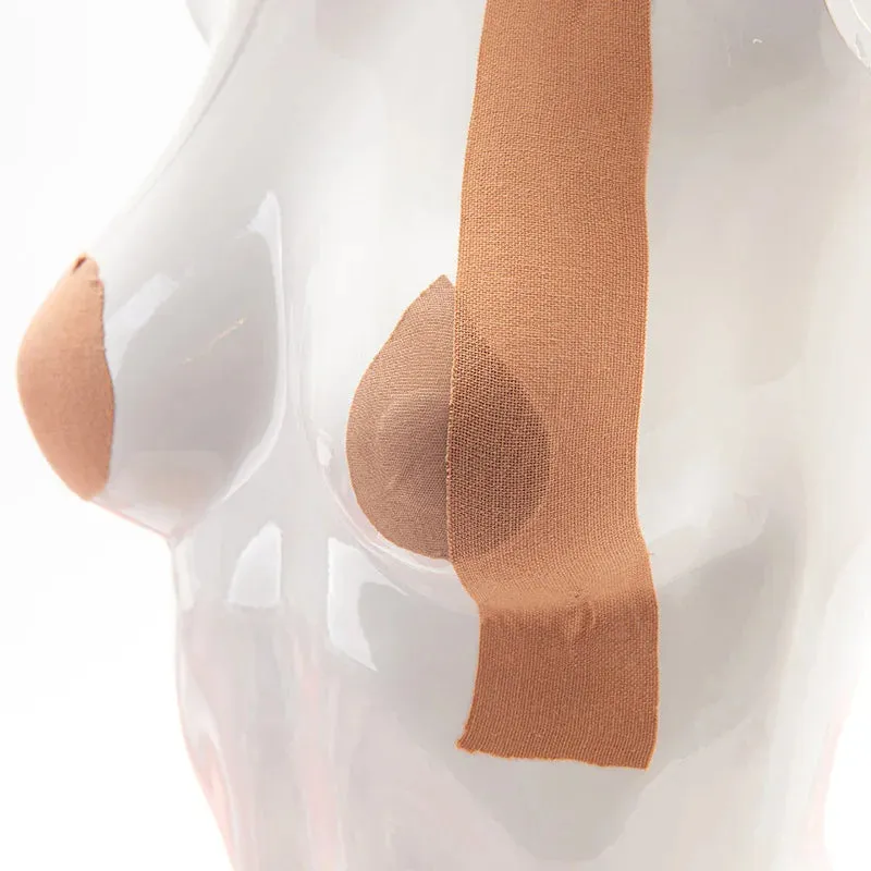 Adhesive Boob Tape Bra Set - Invisible Breast Lift Tape with Nipple Pasties