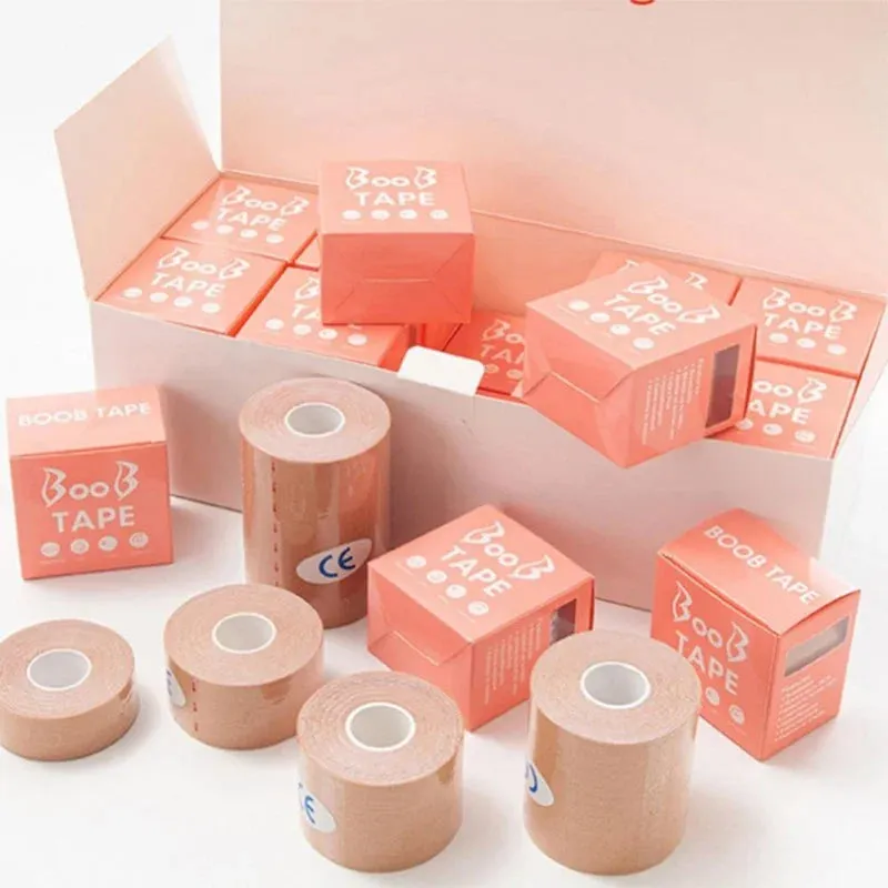 Adhesive Boob Tape Bra Set - Invisible Breast Lift Tape with Nipple Pasties