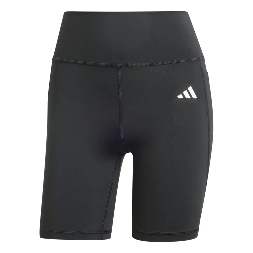 Adidas Womens Optime Essential Stash Pocket 7 Inch Short Leggings