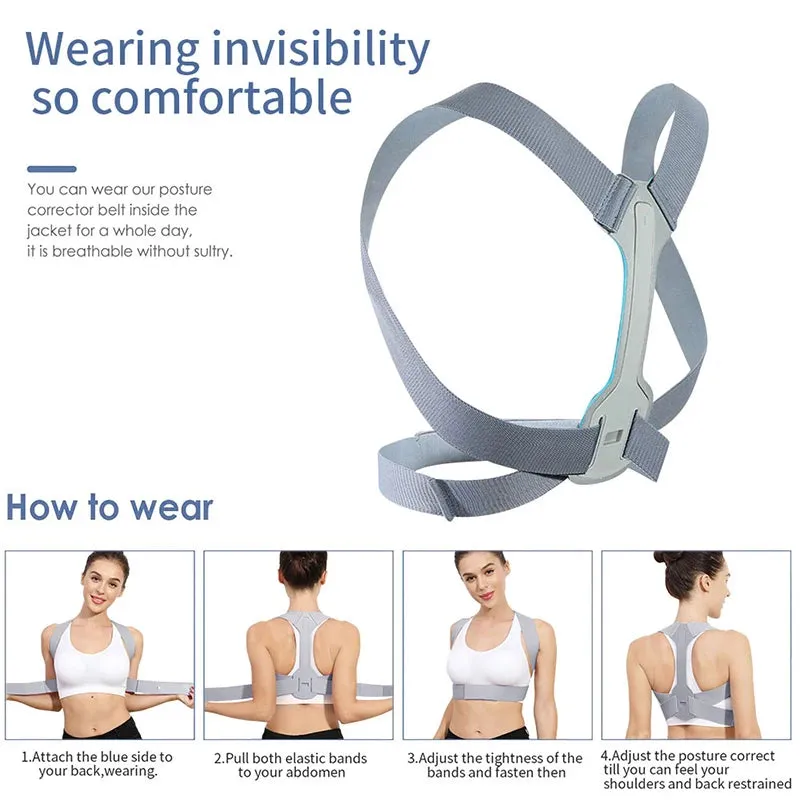 Adjustable Posture Corrector Brace for Men and Women - Shoulder, Neck, and Back Support