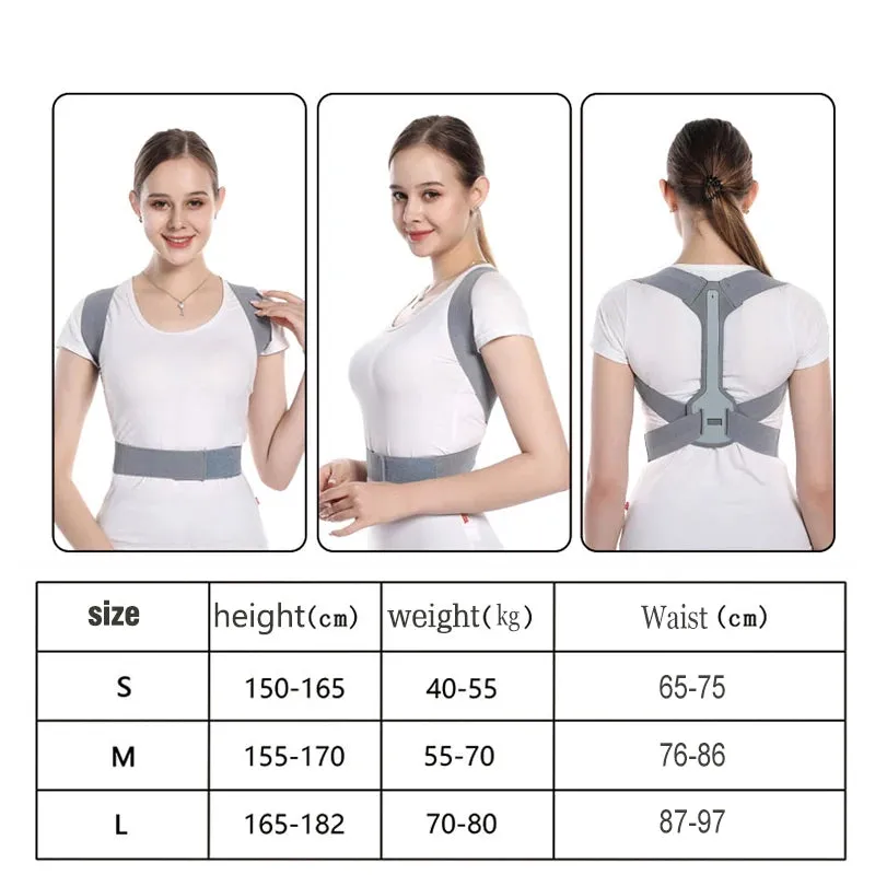 Adjustable Posture Corrector Brace for Men and Women - Shoulder, Neck, and Back Support