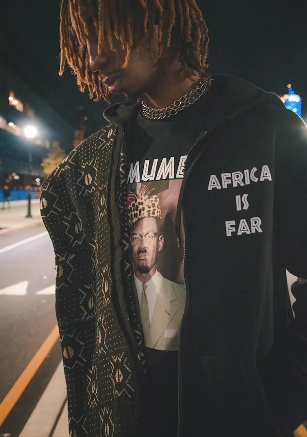Africa Is Far: Organic Cotton Zip Up Hoodie