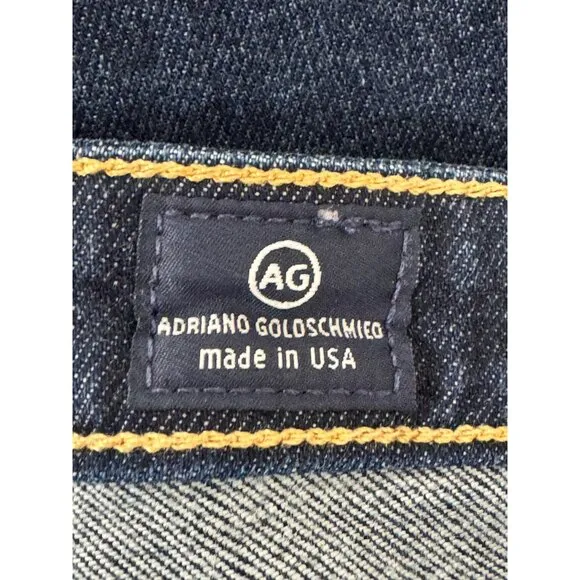 AG Adriano Goldschmied The Aubrey Skinny Straight Jeans Crest Blue Size 31R