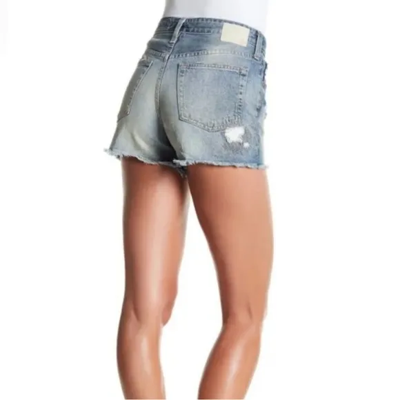 AG Adriano Goldschmied The Sadie High-Rise Short Faded Fray Vintage Wash, 28
