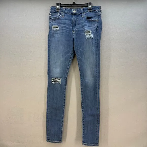 AG-ED Denim Jeans Women's 26R The Farrah Skinny Blue Adriano Goldschmied Preppy