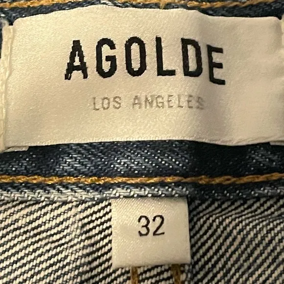 AGOLDE Dee Vintage High Rise Rolled Hem Short in Enamour