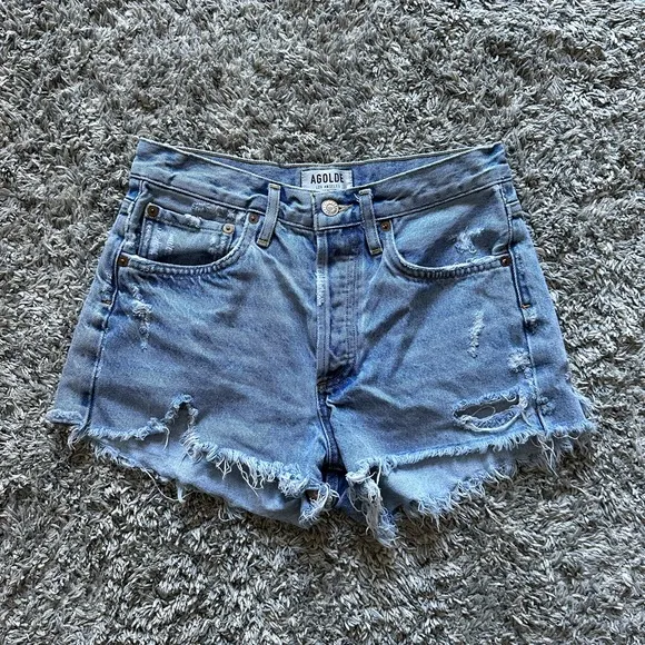Agolde Parker vintage cut off denim shorts