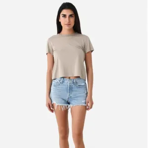 Agolde Women's Parker Vintage Cut-Off Short size 32 blue distressed