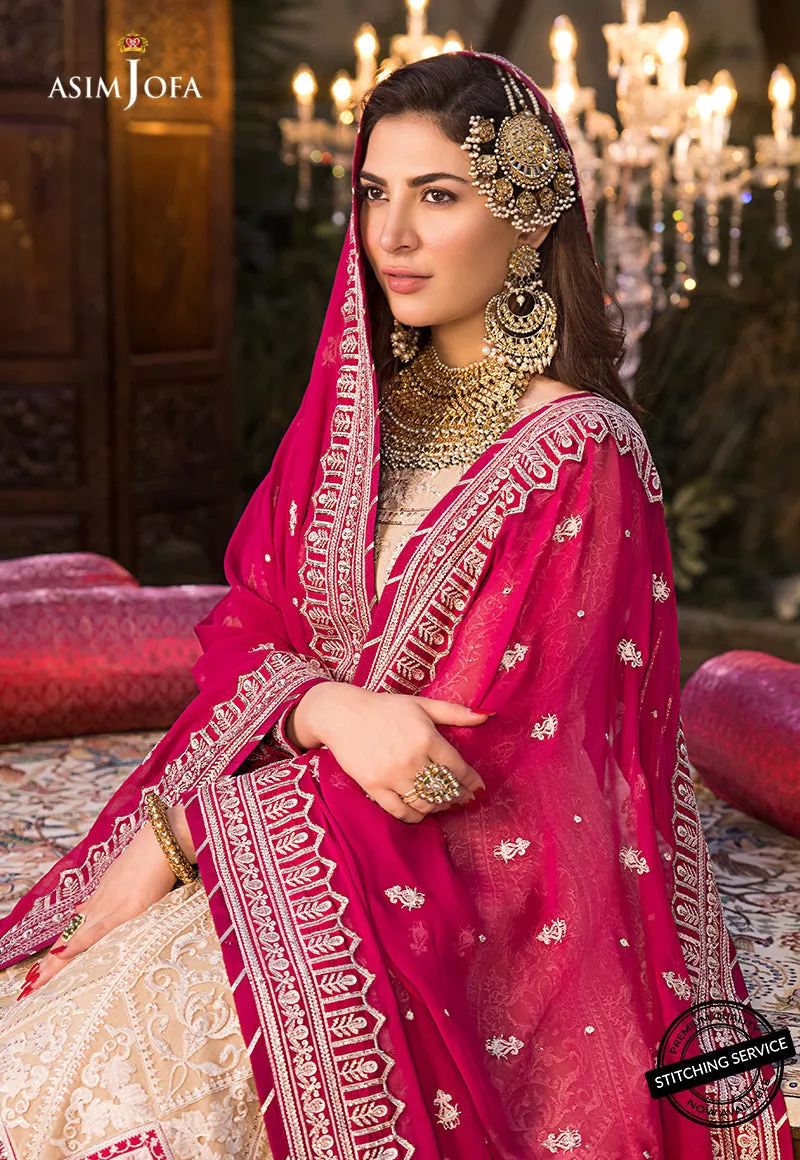 AJBN-05 | Asim Jofa  Baad-e-Naubahar Wedding Collection 2022 | Embroidered Net Suits
