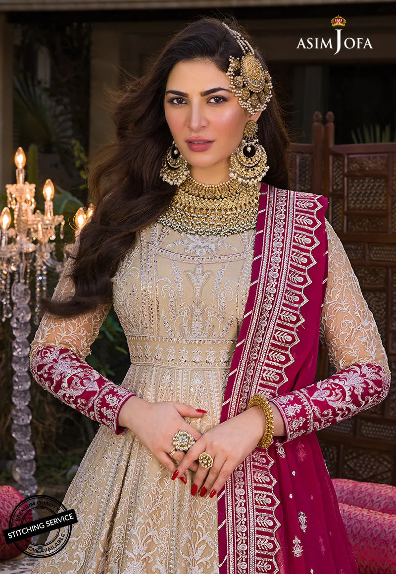 AJBN-05 | Asim Jofa  Baad-e-Naubahar Wedding Collection 2022 | Embroidered Net Suits