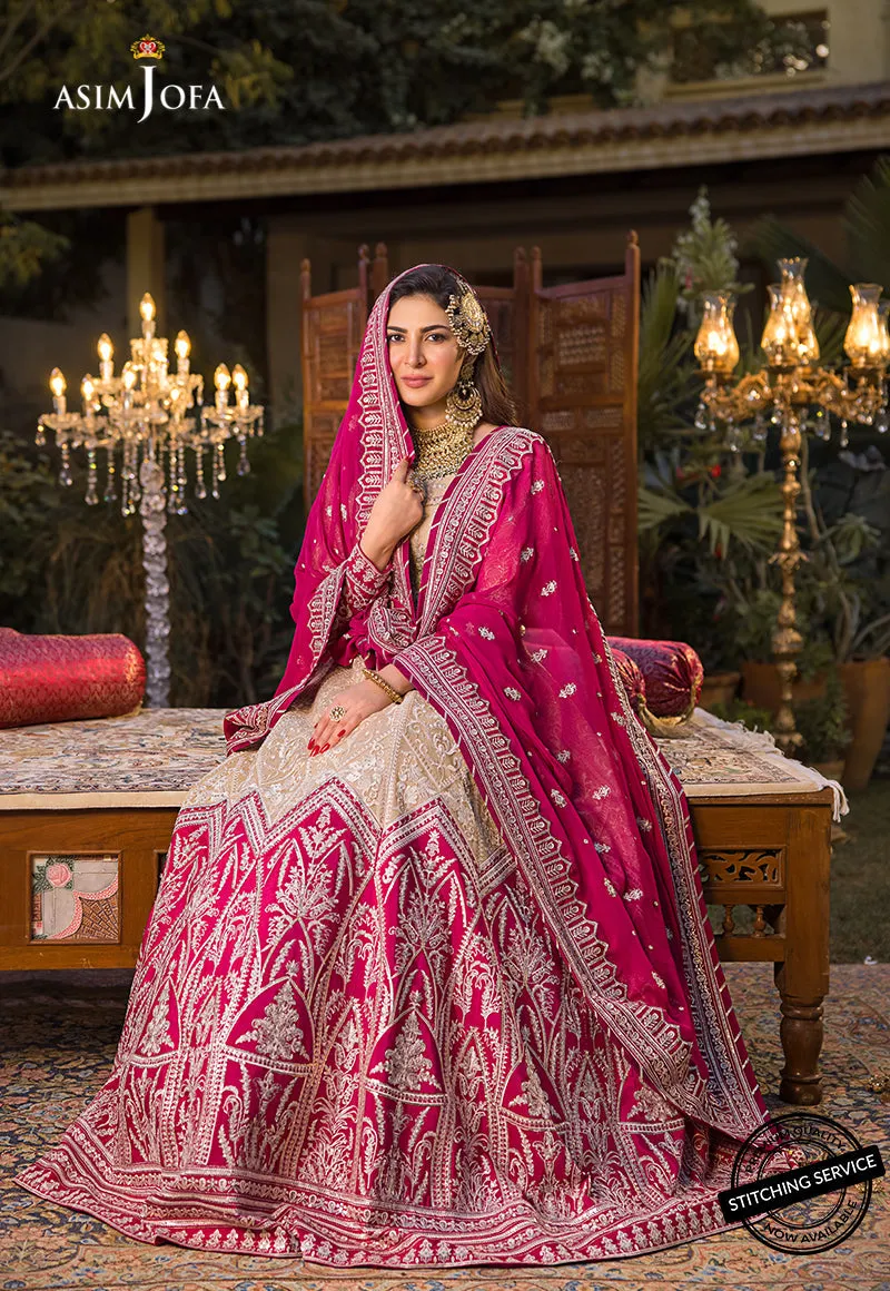 AJBN-05 | Asim Jofa  Baad-e-Naubahar Wedding Collection 2022 | Embroidered Net Suits