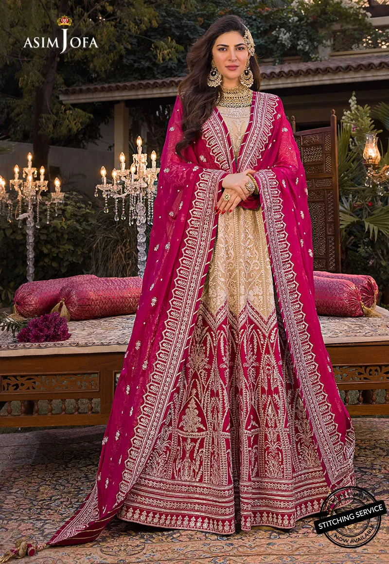 AJBN-05 | Asim Jofa  Baad-e-Naubahar Wedding Collection 2022 | Embroidered Net Suits