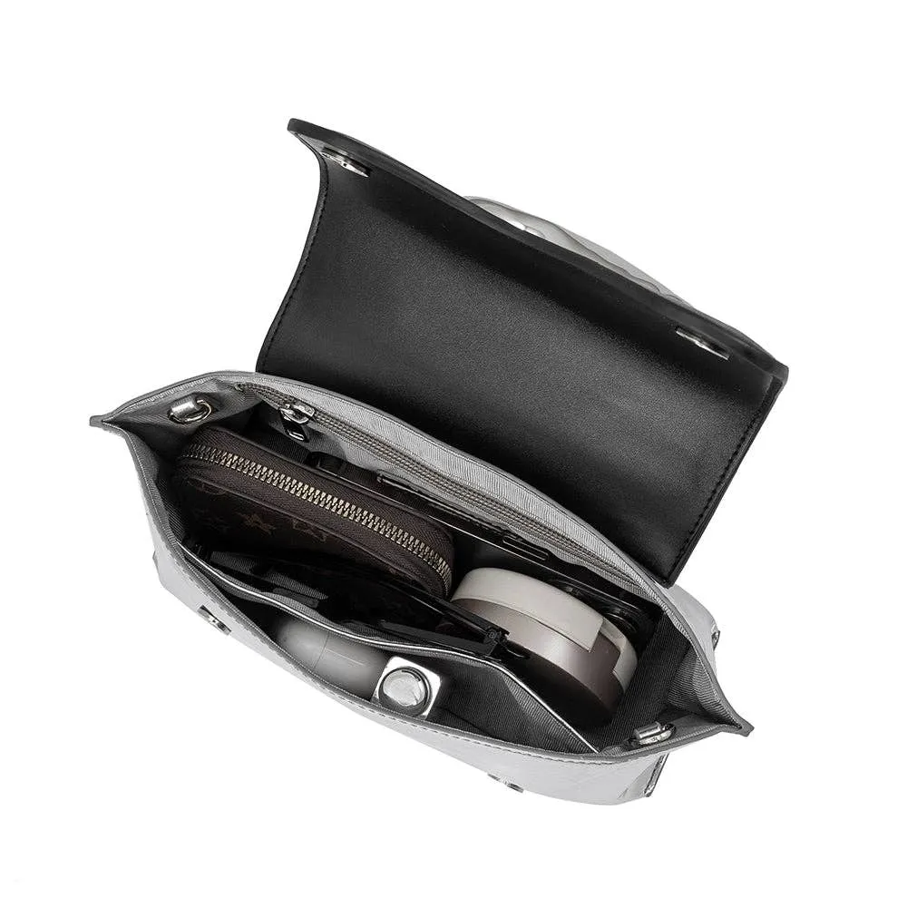 Akari Snow Drop Vegan Top Handle Bag