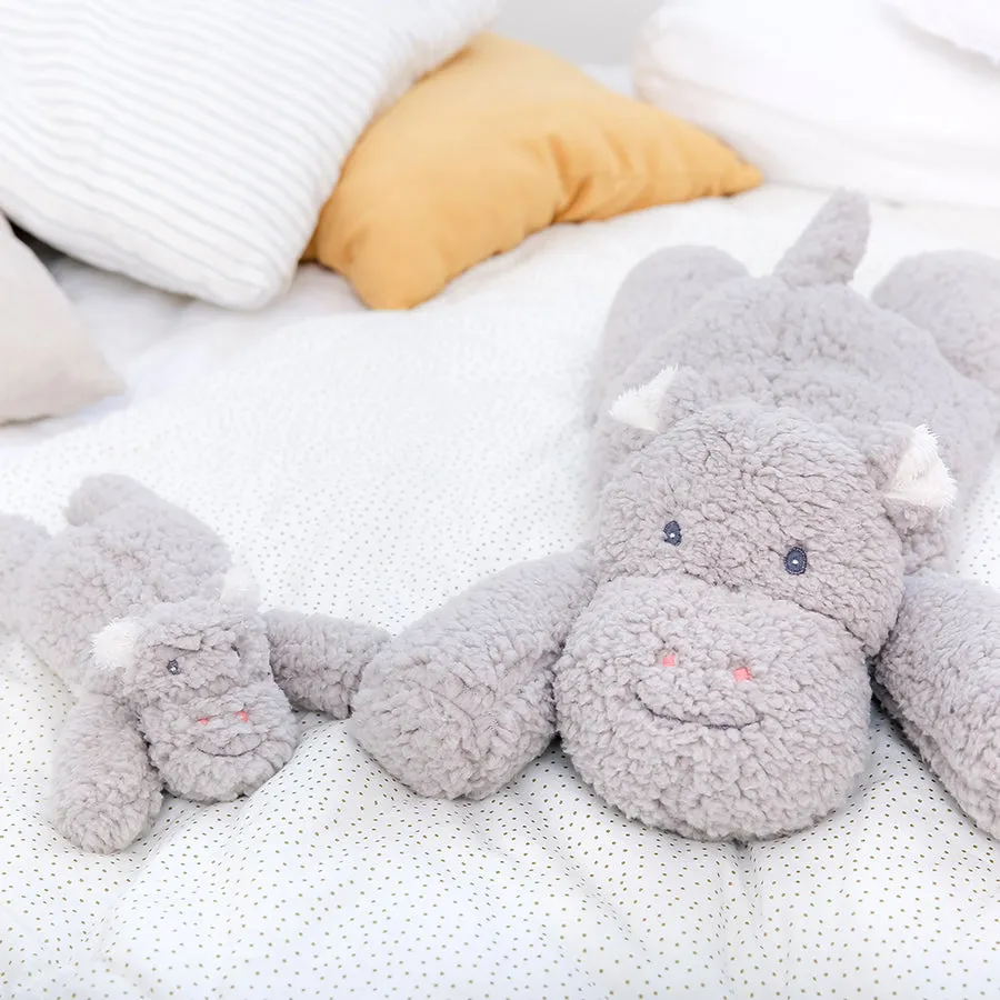 Albetta Sleepy Fleece Baby Hippo Toy