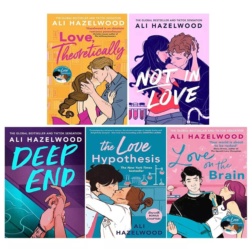 Ali Hazelwood Collection 5 Books Set (Not in Love, Deep End, Love Theoretically)