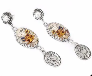 Alice in Wonderland White Rabbit Earrings
