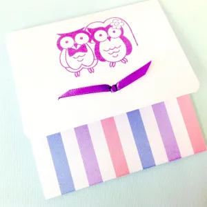 All-in-One Owl Bride & Groom Wedding Invitation, Stationery & Matching Accessories