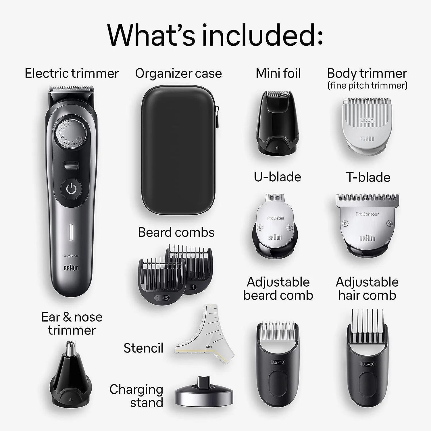 All-In-One Style Kit Series 9 9440, Shaving Kit with 13-In-1 Trimmer for Beard, Body, Manscaping, Hair Clippers & More, Holiday Gifts for Men