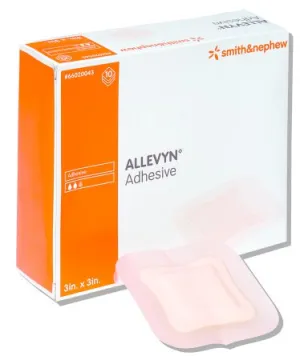 Allevyn Adhesive Foam Dressing 7" x 7" - Box of 10