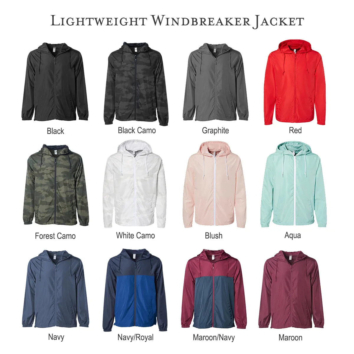 Alpha Sigma Alpha Lightweight Windbreaker Jacket