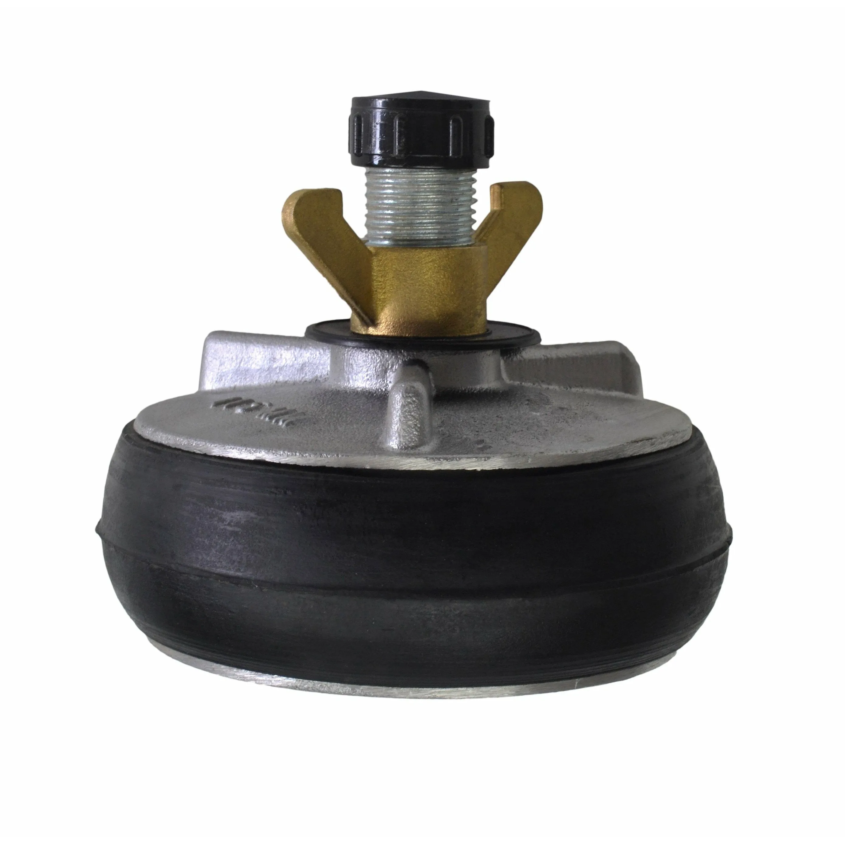 Aluminium Alloy pipe plug with 13 mm bypass 112-130 mm