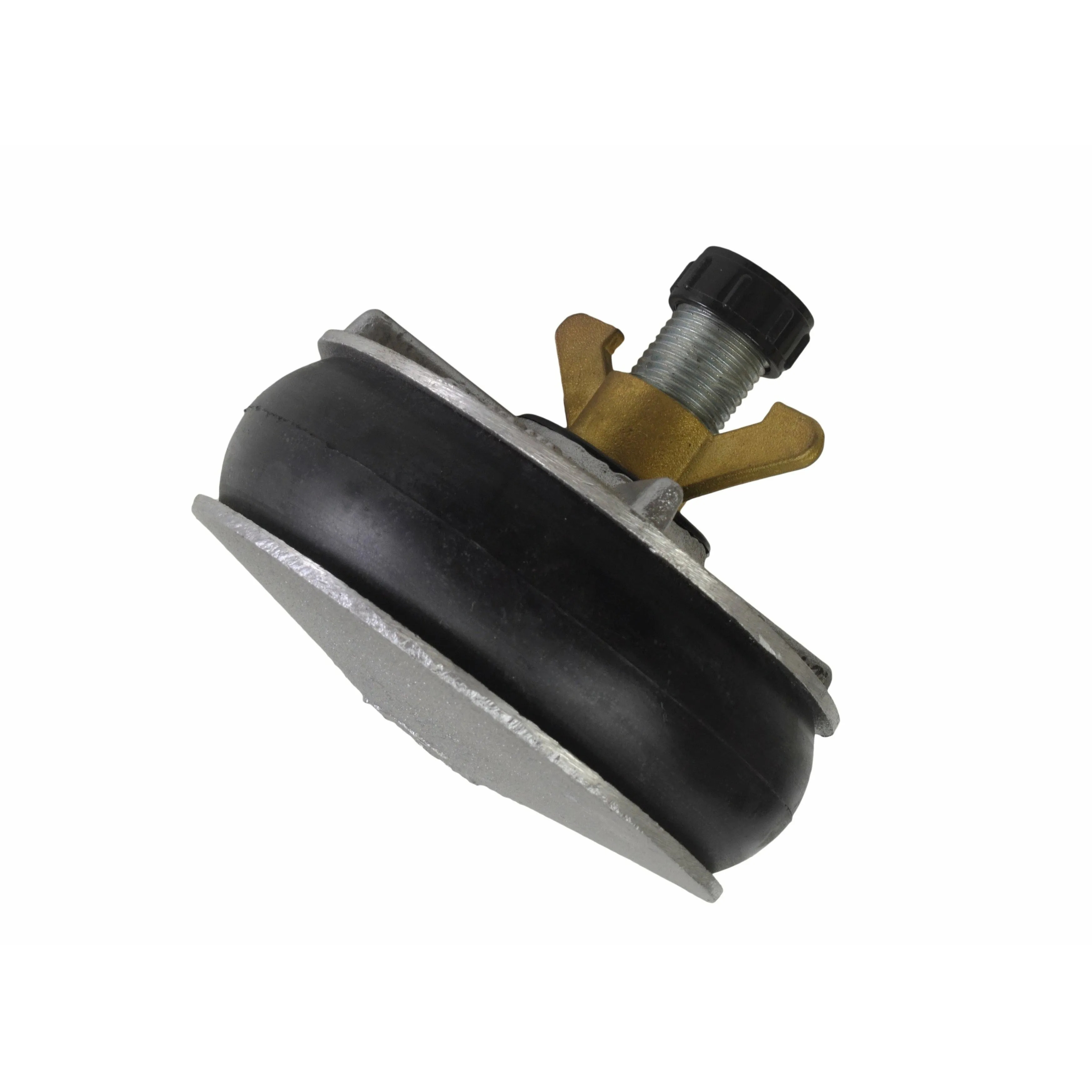 Aluminium Alloy pipe plug with 13 mm bypass 125-142 mm