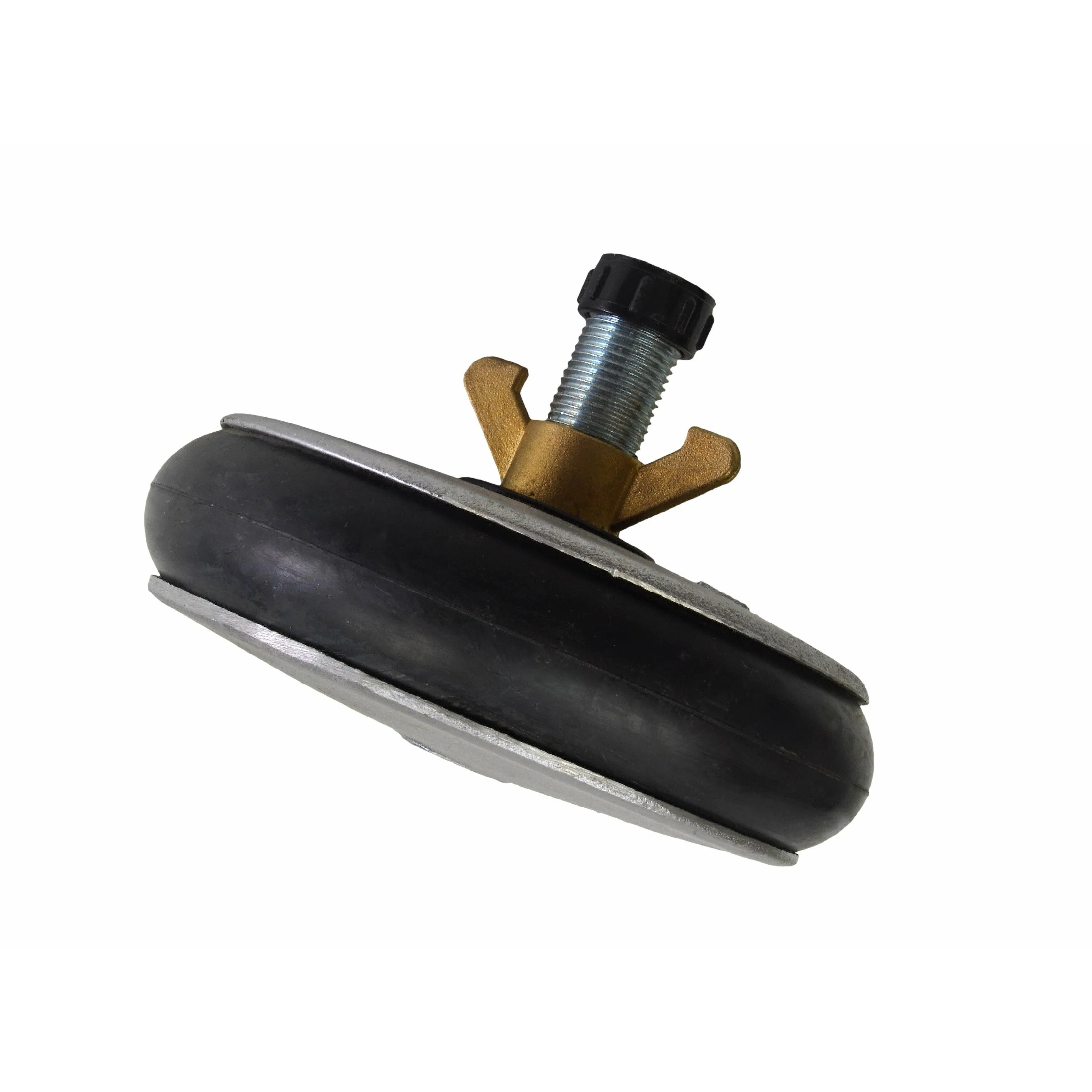 Aluminium Alloy pipe plug with 13 mm bypass 146-168mm