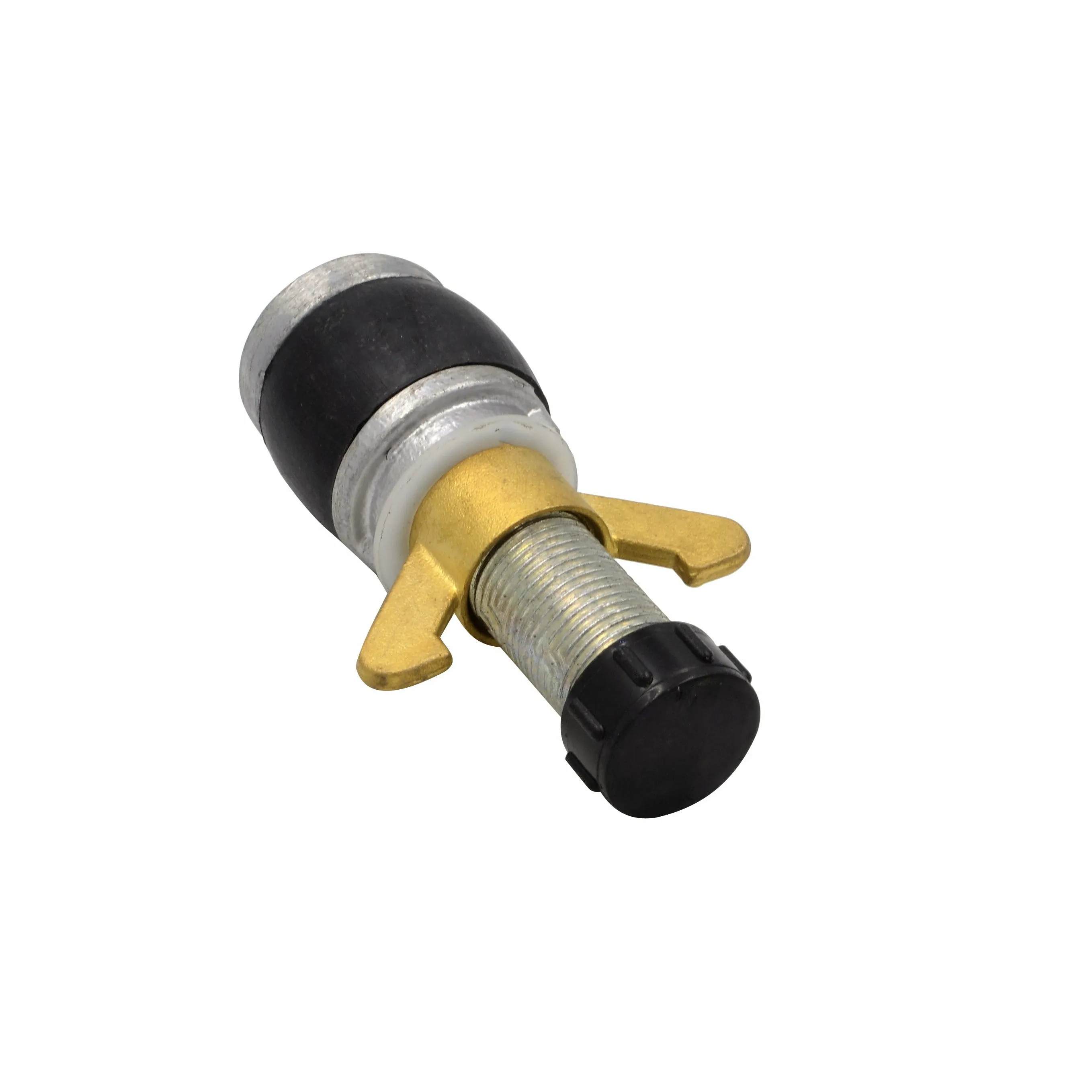 Aluminium Alloy pipe plug with 13 mm bypass 38mm-50mm