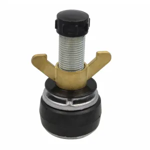 Aluminium Alloy pipe plug with 13 mm bypass 49mm-62mm