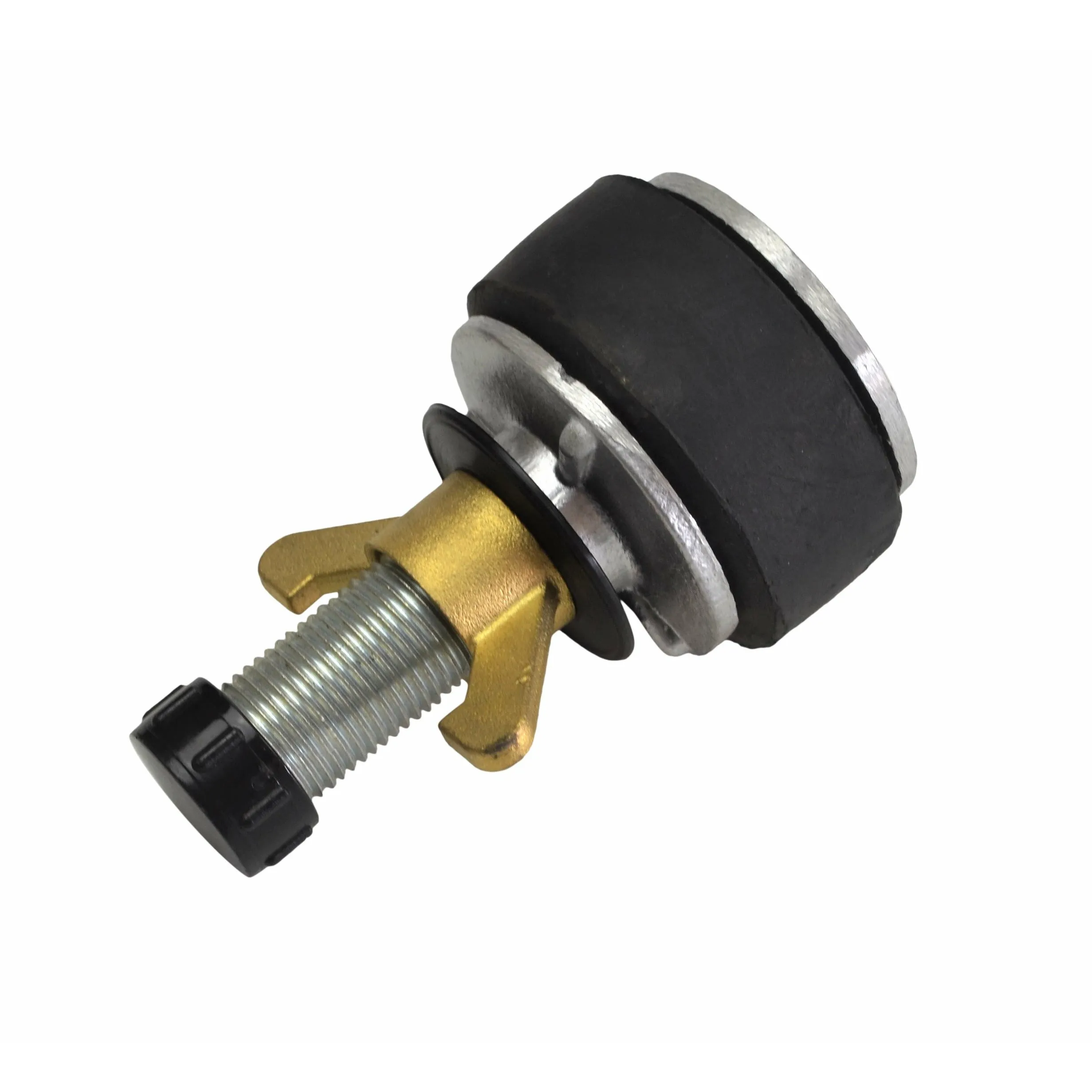 Aluminium Alloy pipe plug with 13 mm bypass 62-77mm