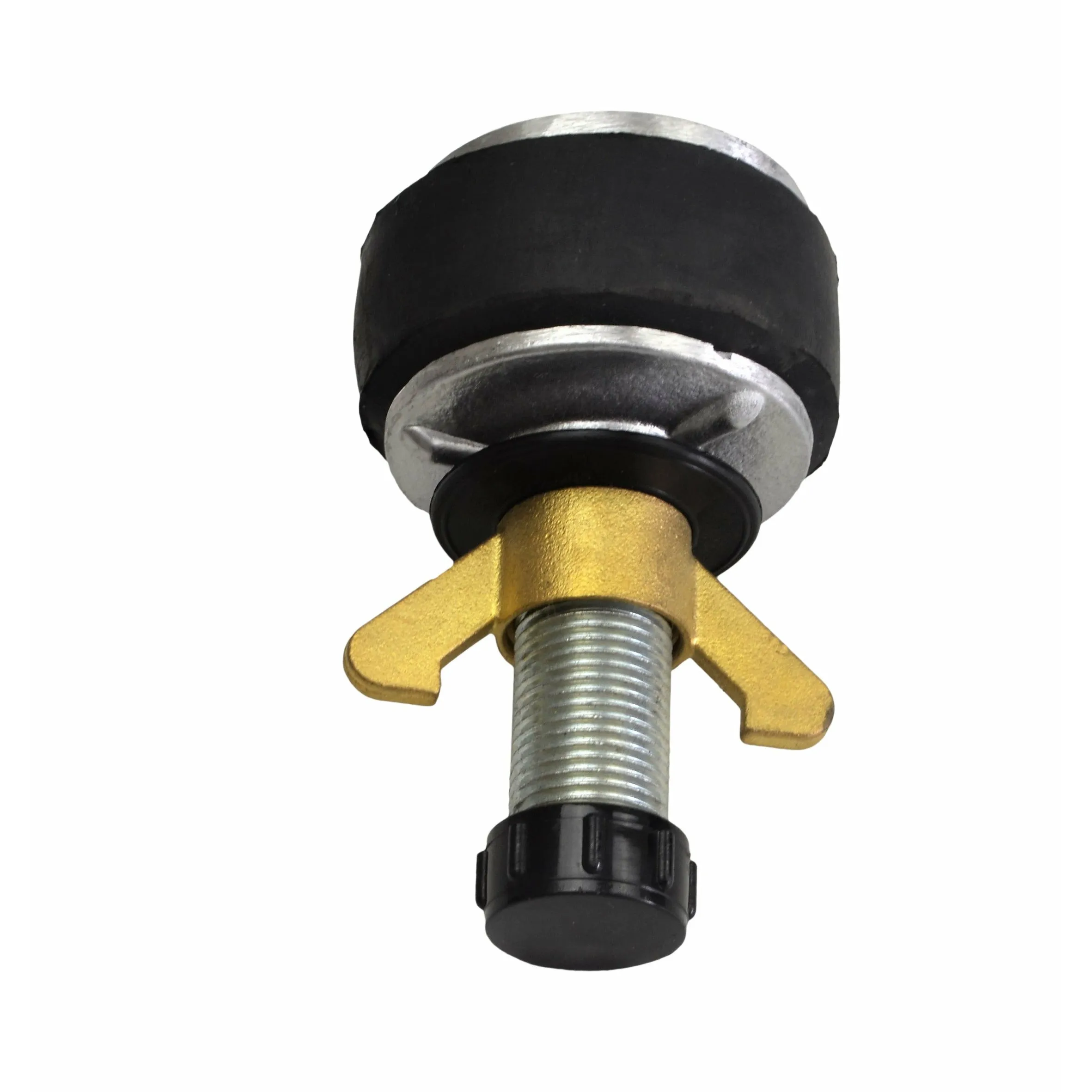 Aluminium Alloy pipe plug with 13 mm bypass 62-77mm