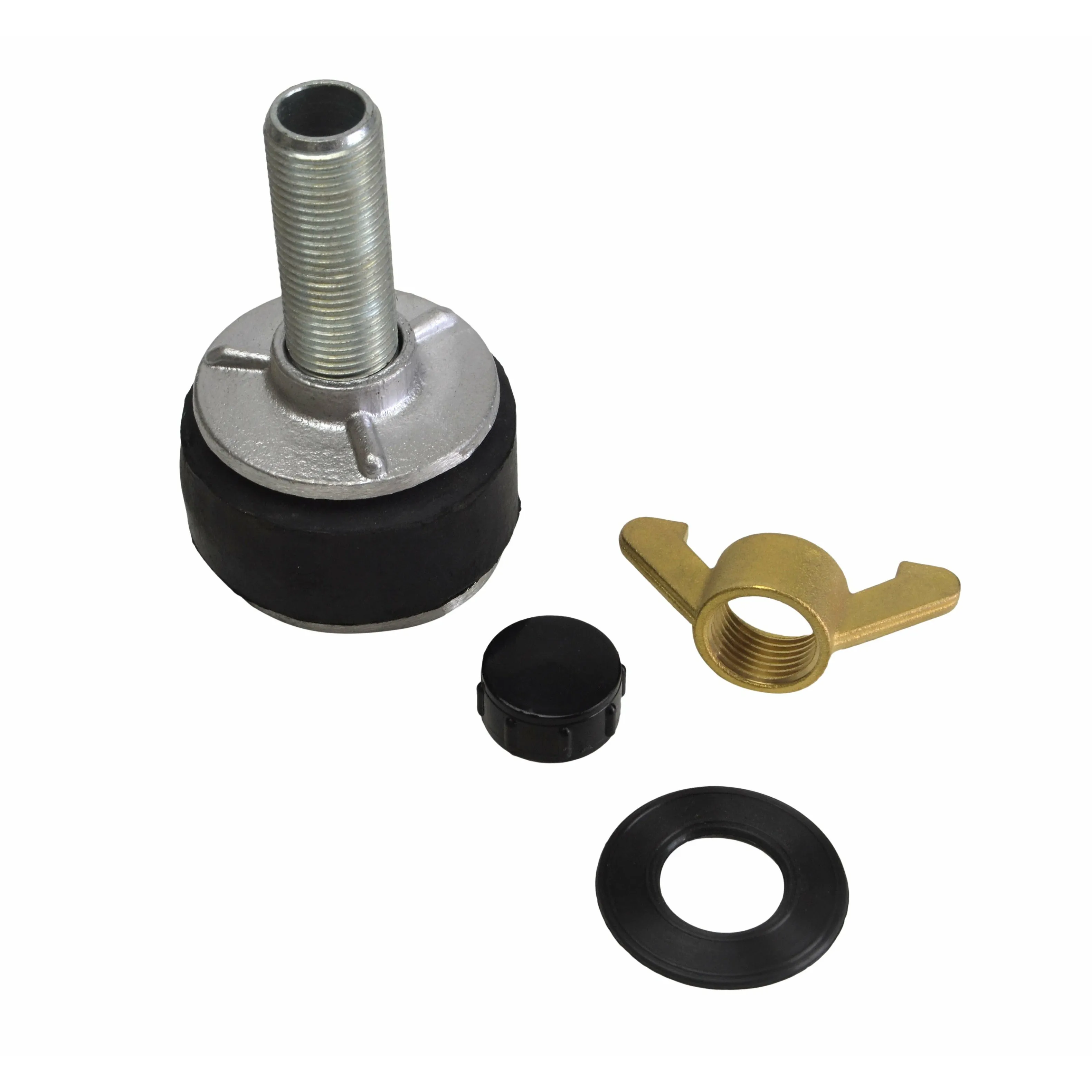 Aluminium Alloy pipe plug with 13 mm bypass 62-77mm