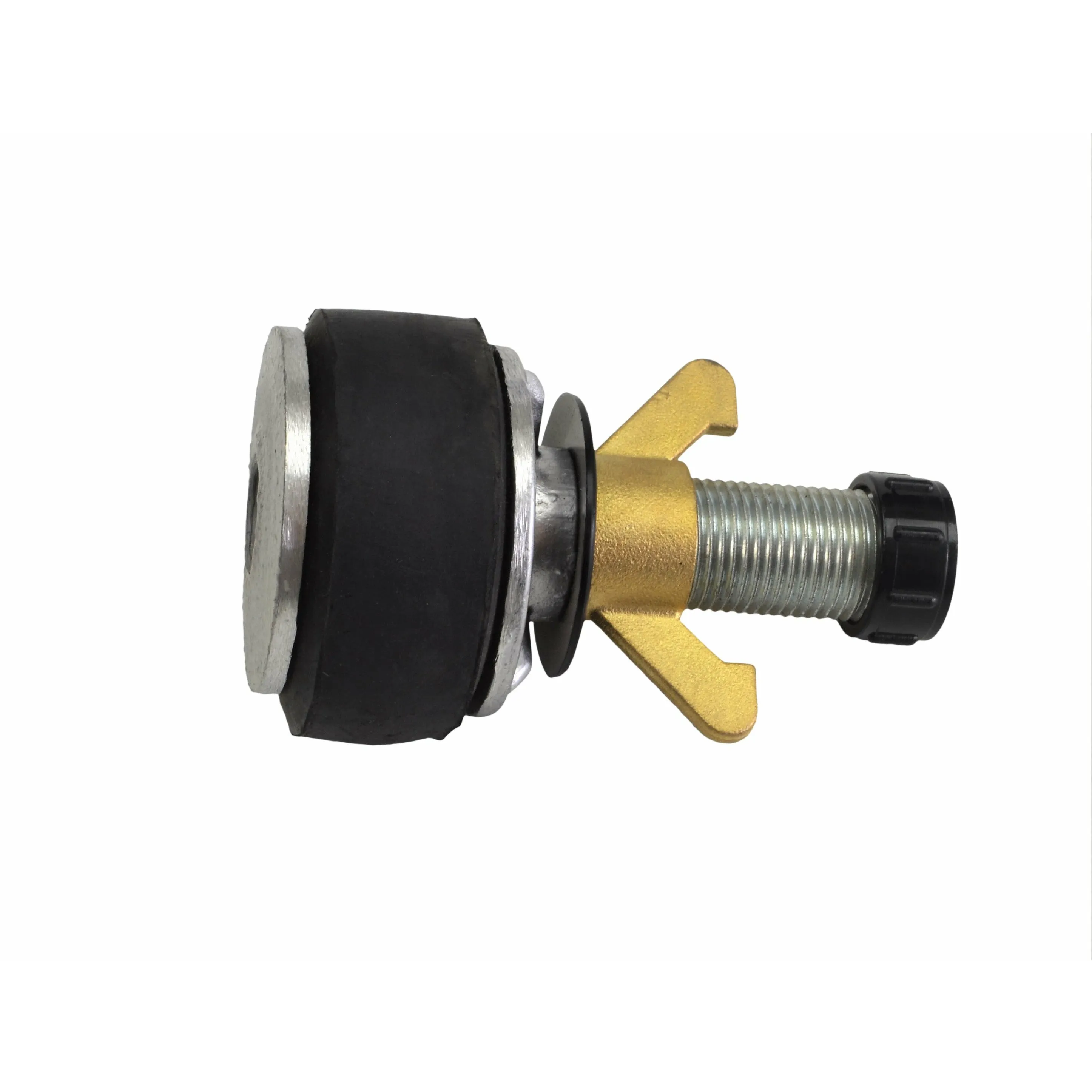 Aluminium Alloy pipe plug with 13 mm bypass 62-77mm