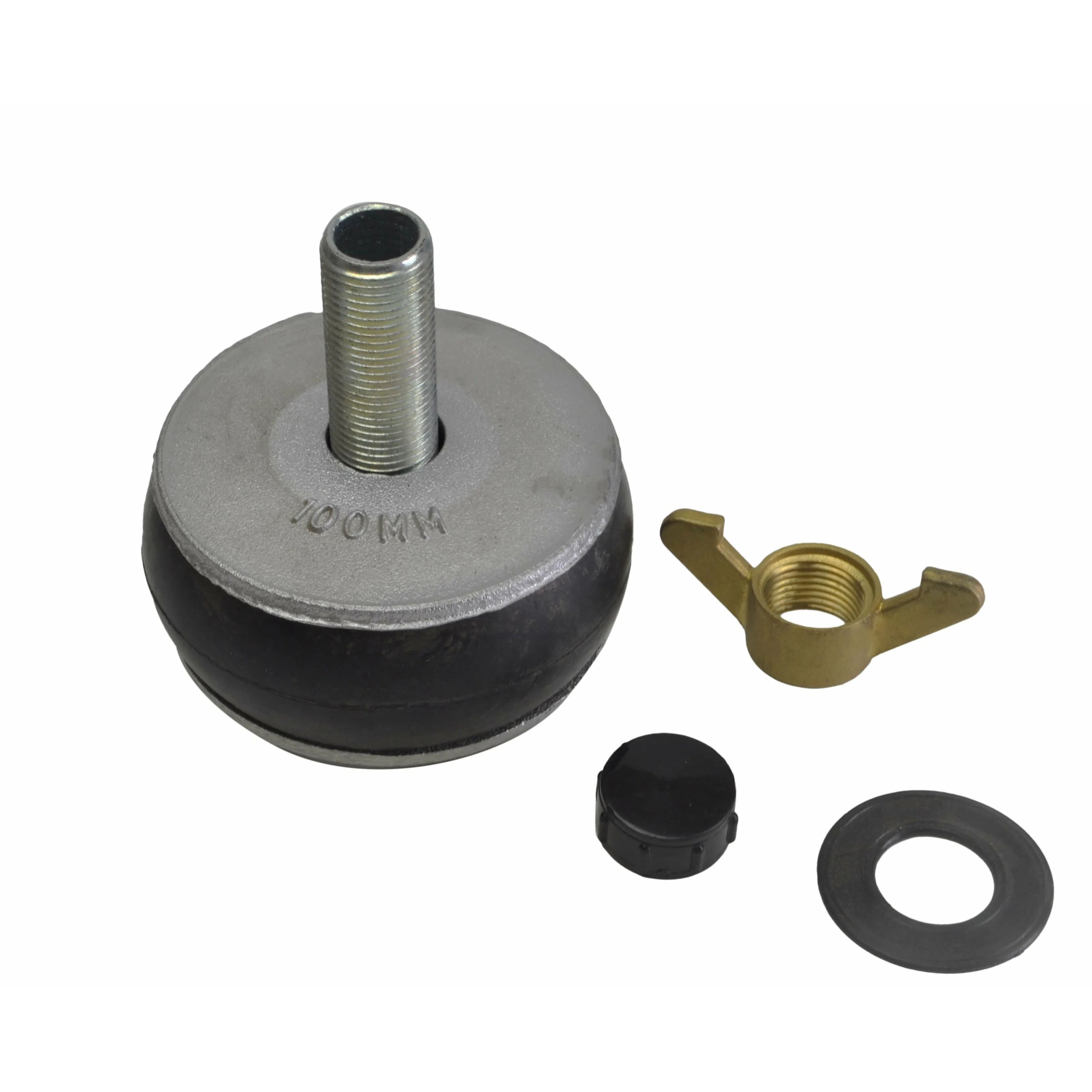 Aluminium Alloy pipe plug with 13 mm bypass 94-110mm