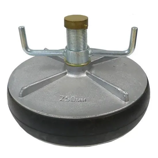 Aluminium expanding plug 10"/250mm with 25mm bypass 219-245mm