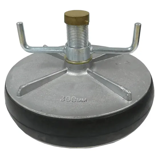 Aluminium expanding plug 12"/300mm with 25mm bypass 296-327mm