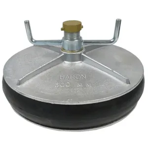 Aluminium expanding plug 20"/500mm with 50mm bypass 496-539mm